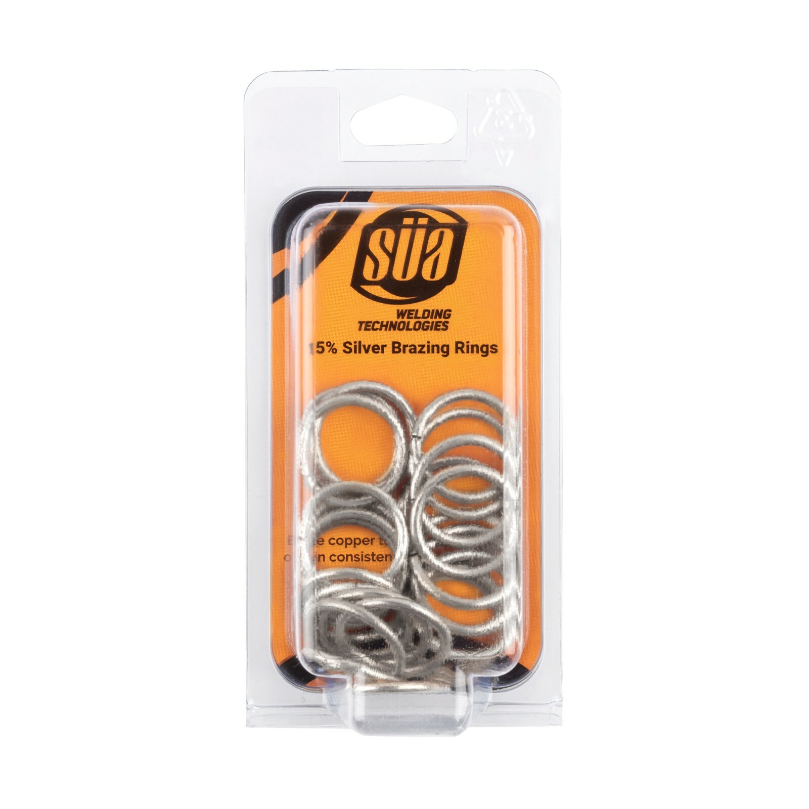 SÜA 15% Silver Brazing Joint Solder Ring for Copper Tubing Sizes: 1/4″ to 1-1/8″