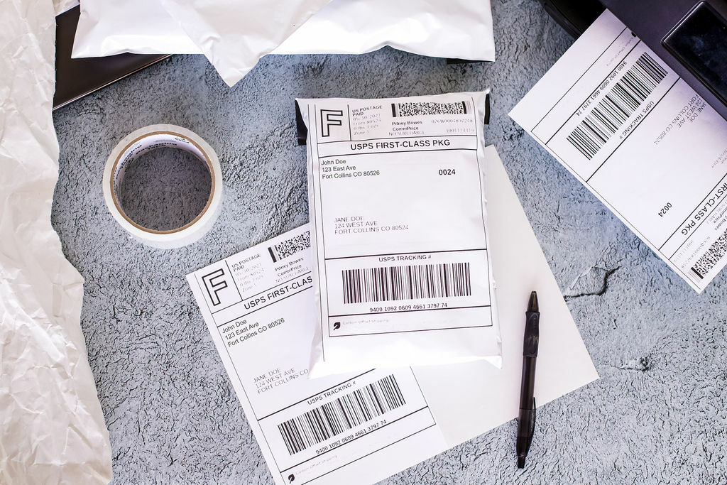 2000 Premium 8.5″ X 5.5″ Half Sheet Self Adhesive Shipping Labels -PLS Brand-