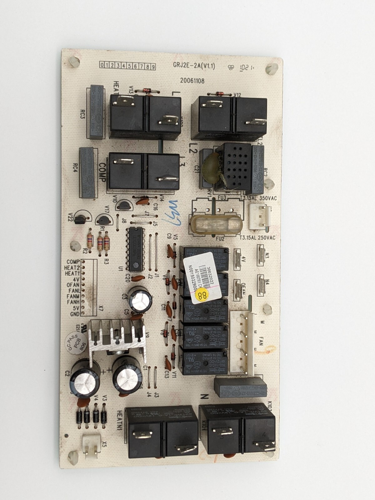 Friedrich Ptac GRJ2E-2A 20061108 30032022 Control Circuit Board