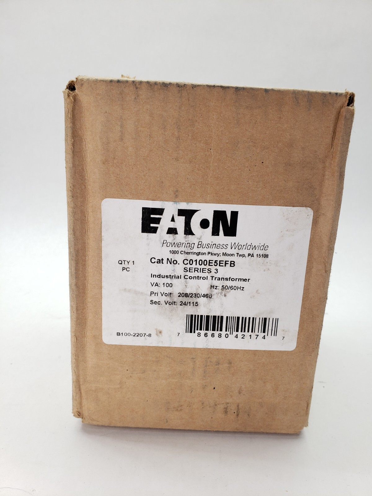 Eaton C0100E5EFB Eaton Type MTE industrial control transformer
