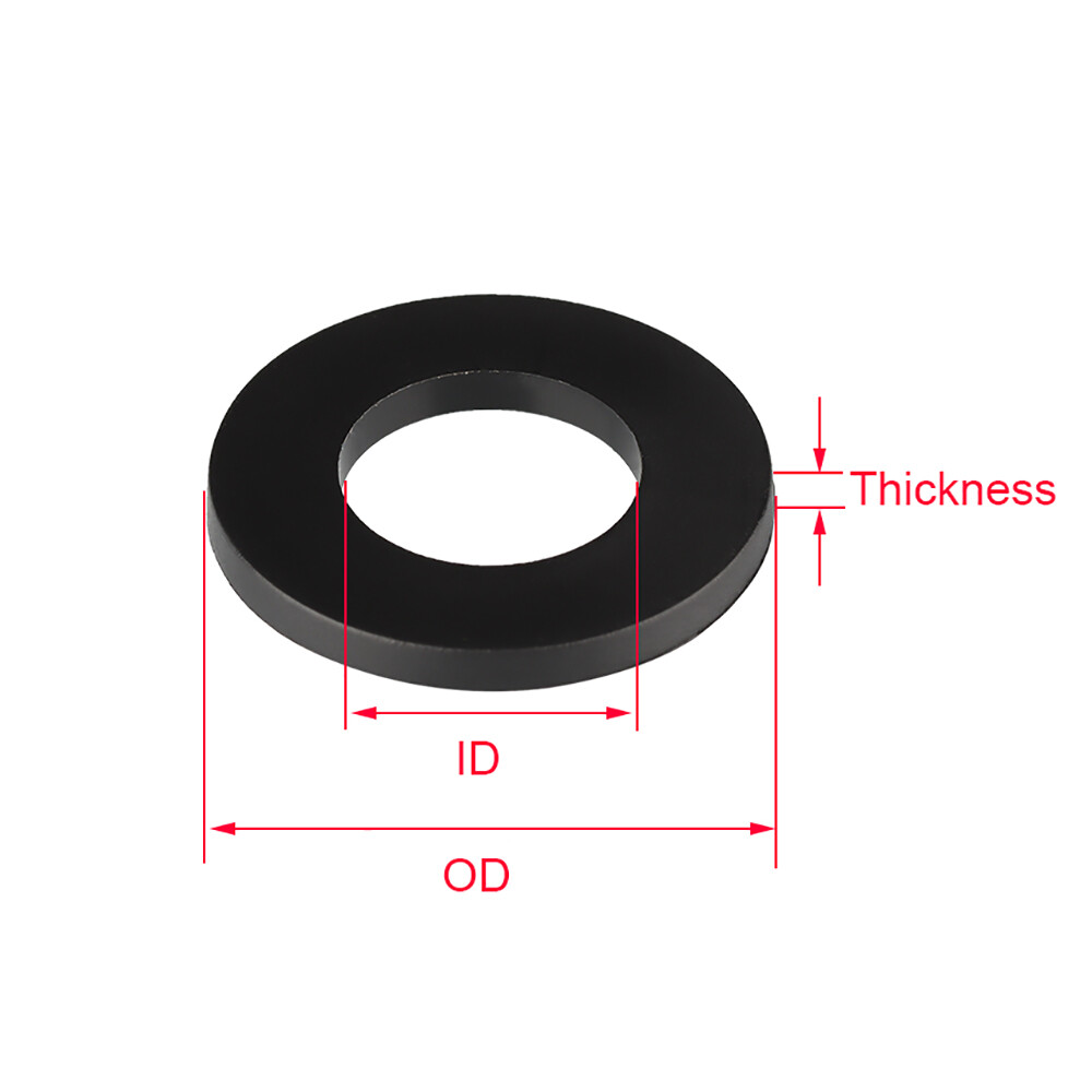 Nylon Washers Form A Flat Plastic Washer M2 M2.5 M3 M4 M5 M6 M8 M10 M12 M16-M37