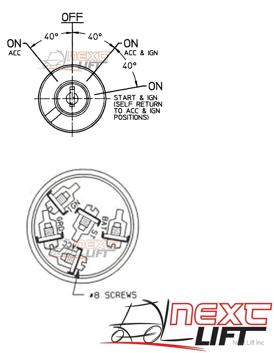 NEW UNIVERSAL IGNITION SWITCH CLARK HYSTER YALE CROWN DAEWOO KEY FORKLIFT CAT