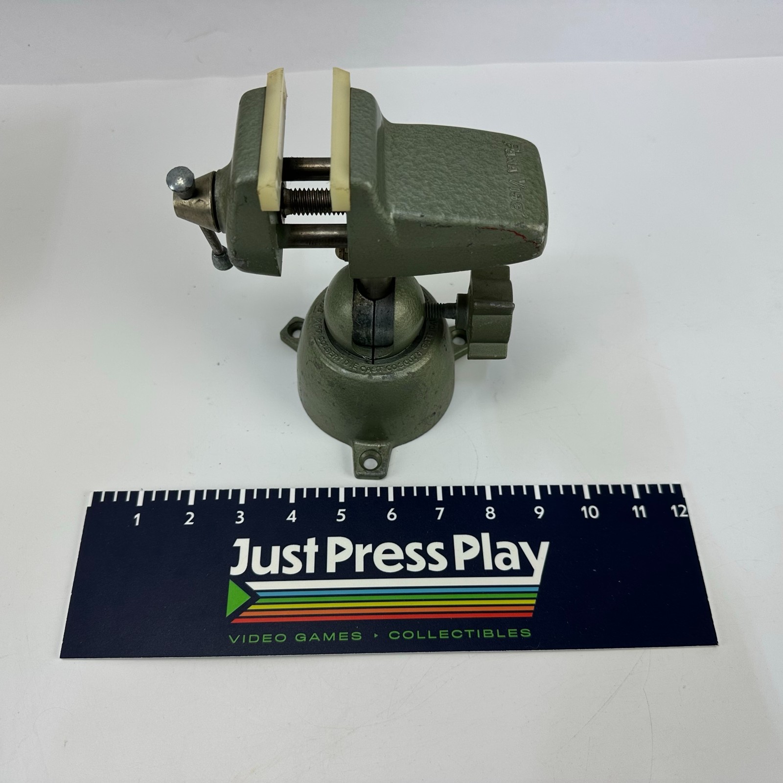 Vintage Panavise Vise Patent Num. #289068 Light Green Metal