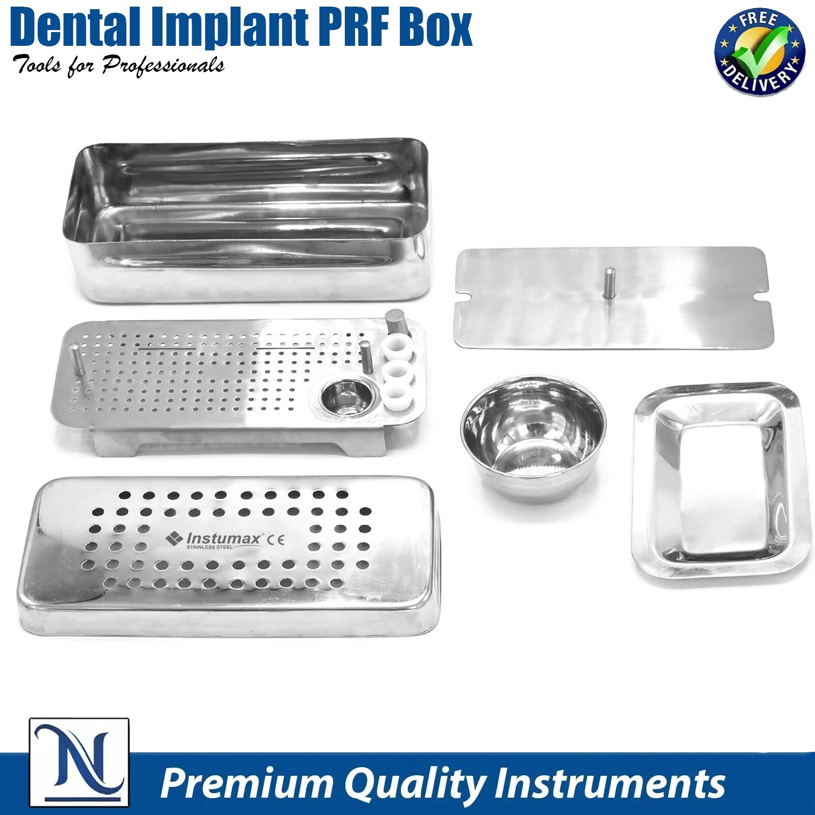 Dental PRF Box GRF System Platelet Rich Fibrin Set Surgery Membrane Kit CE