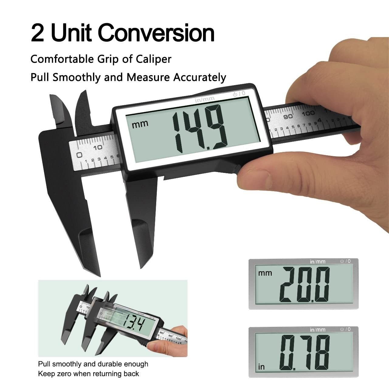 Accurate 6” Digital Caliper with 0.2mm Precision – Ideal for All Measurements