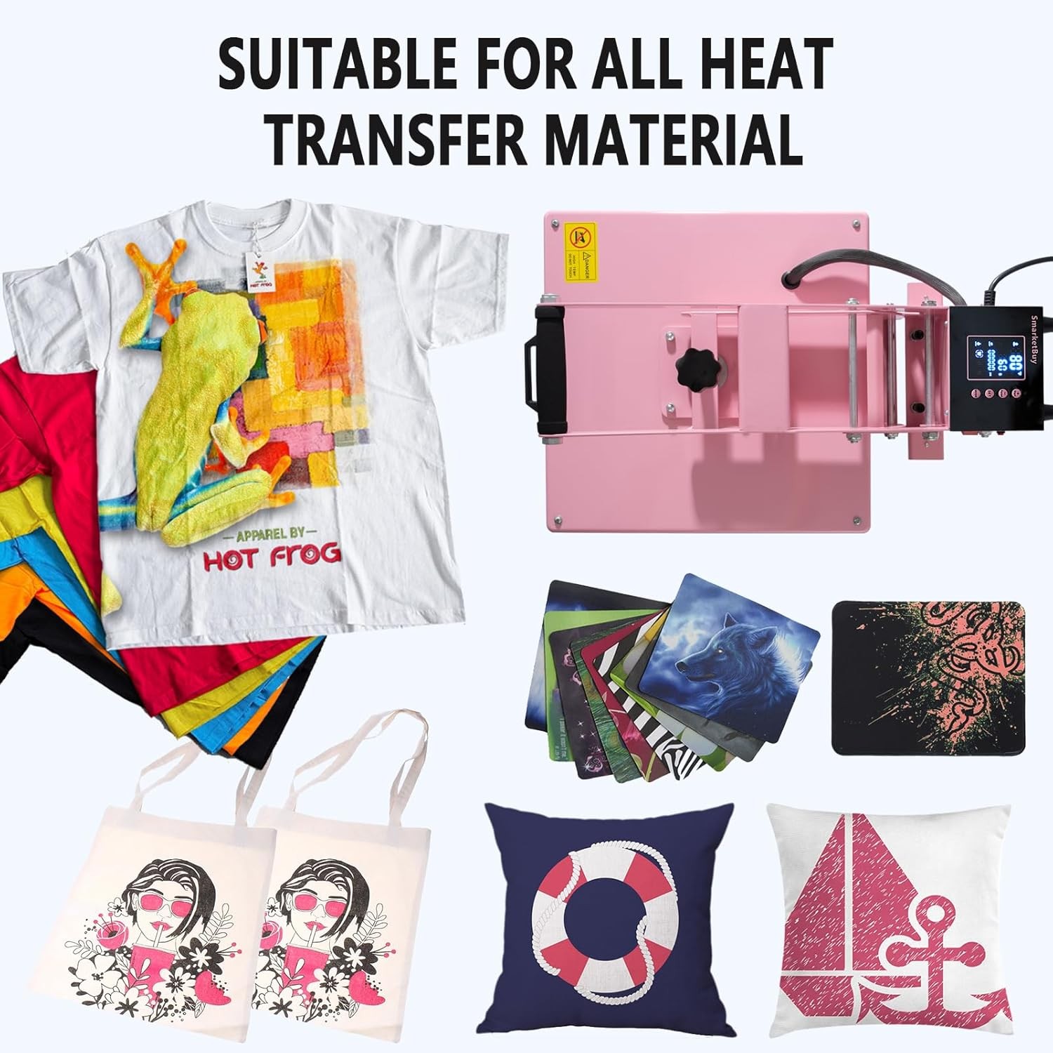 15″x15″ Digital Clamshell T-shirt Heat Press Machine Transfer Sublimation Print