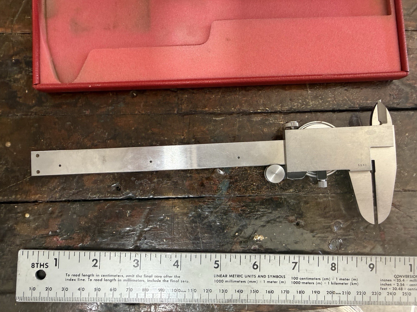Sears Craftsman 6” Dial Caliper Made in Japan w/ Original Case Machinist