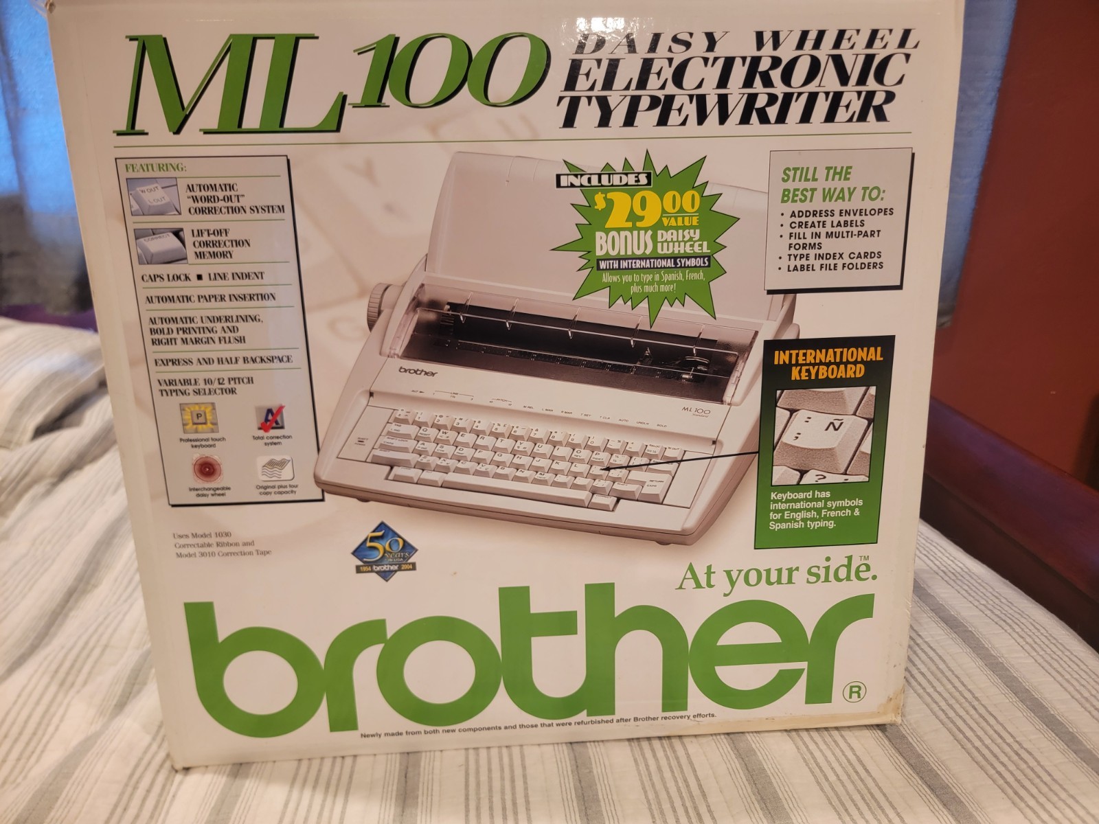 Brother ML100 Daisy Wheel Electronic Typewriter Discontinued New In Box