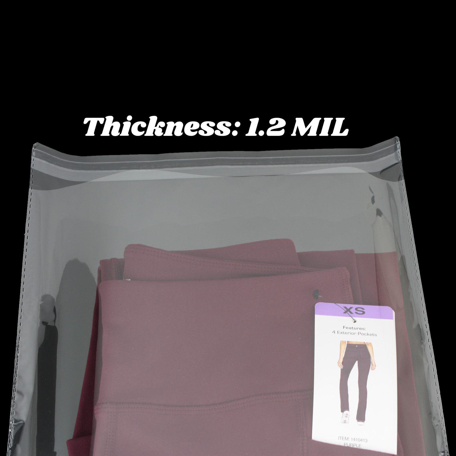 11×14 Poly Clear Plastic Bags Self Adhesive Seal T-Shirt Apparel Resealable