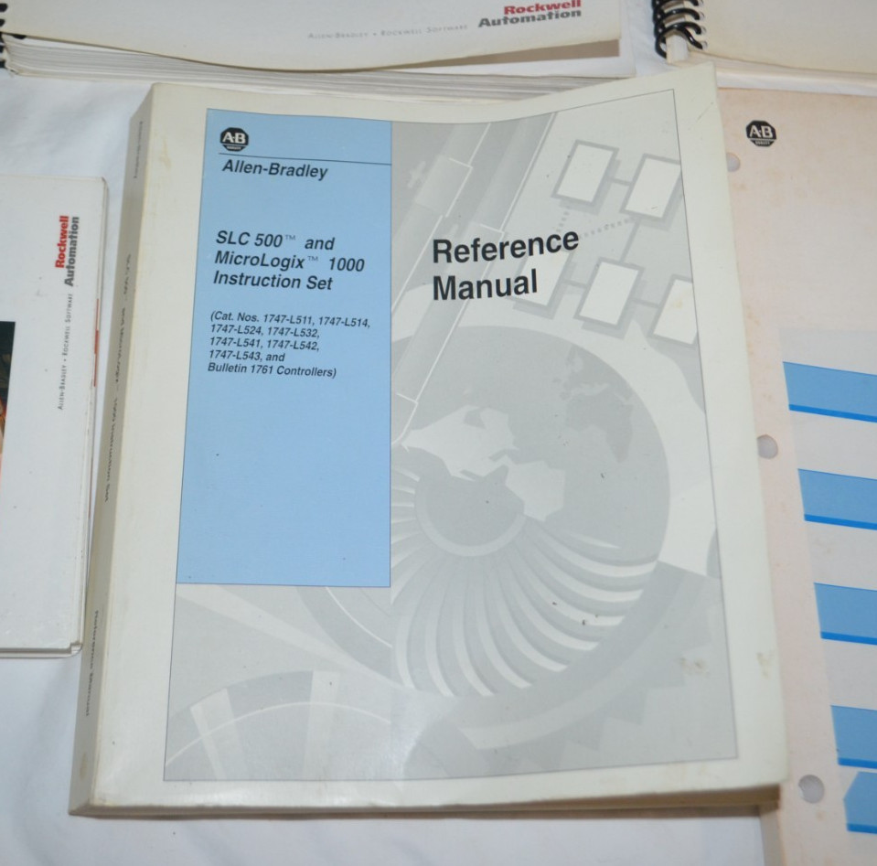 Allen Bradley Rockwell Automation Book Lot RSLogix 500 SLC 500 MicroLogix 1000