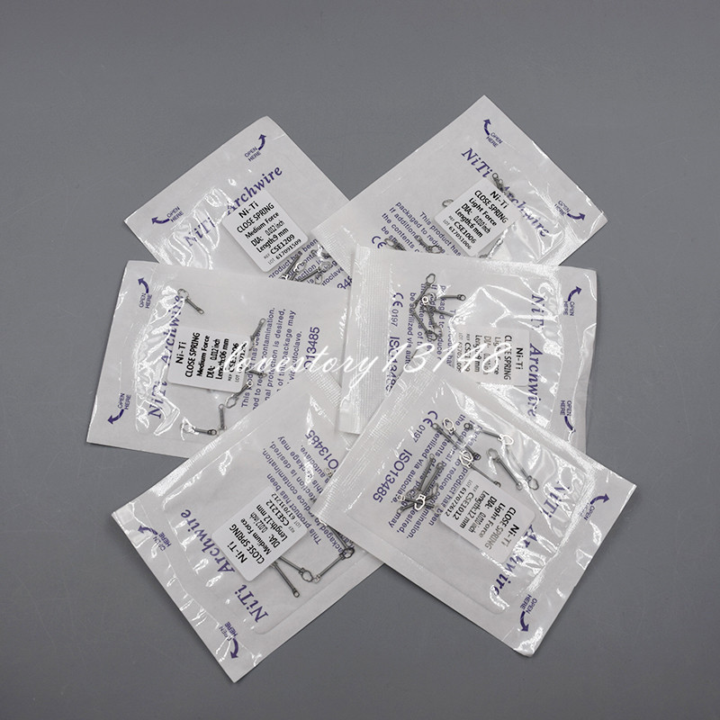 10 Pcs/1 Pack Dental NiTi Alloy Orthodontic Close Coil Spring 6/9/ 12/15 MM