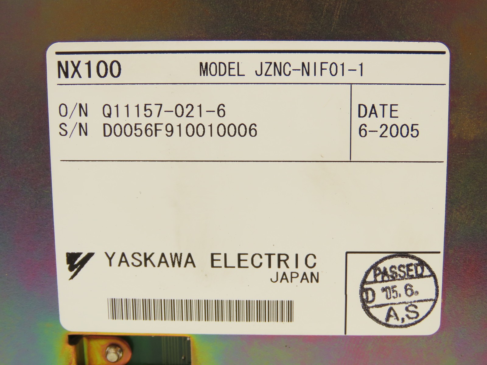 Yaskawa JZNC-NIF01-1 Servo Control Interface Circuit Board