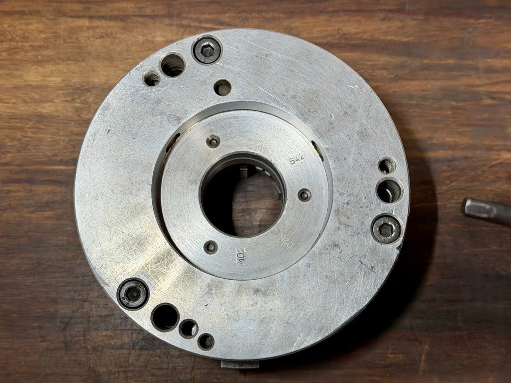Bison SET-TRU 6-Jaw Manual Lathe Chuck 6.5″ MPN 3865-6 1/4