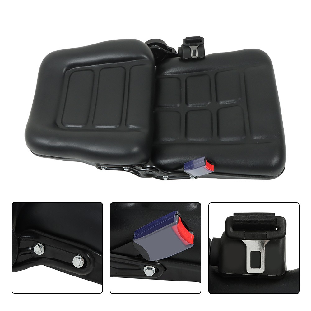 Universal Adjustable Forklift Tractor Seat Suspension Seat w/Safety Belt