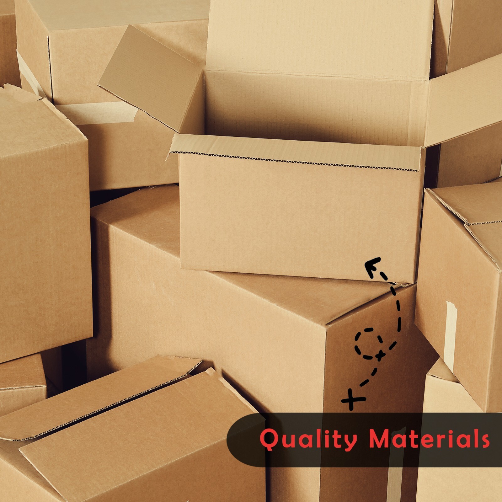 100pcs-8x6x6 Cardboard Paper Boxes Mailing Packing Shipping Box-Economic Grade