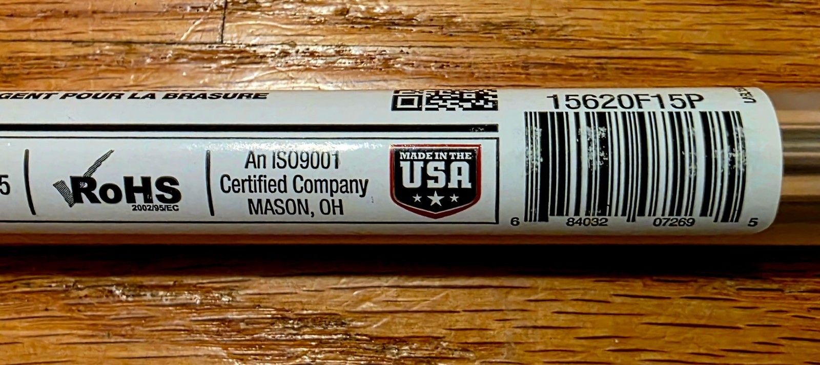 Harris Stay Silv 15 15% Silver Brazing Alloy Rods 1LB 28 Rods NEW IN TUBE