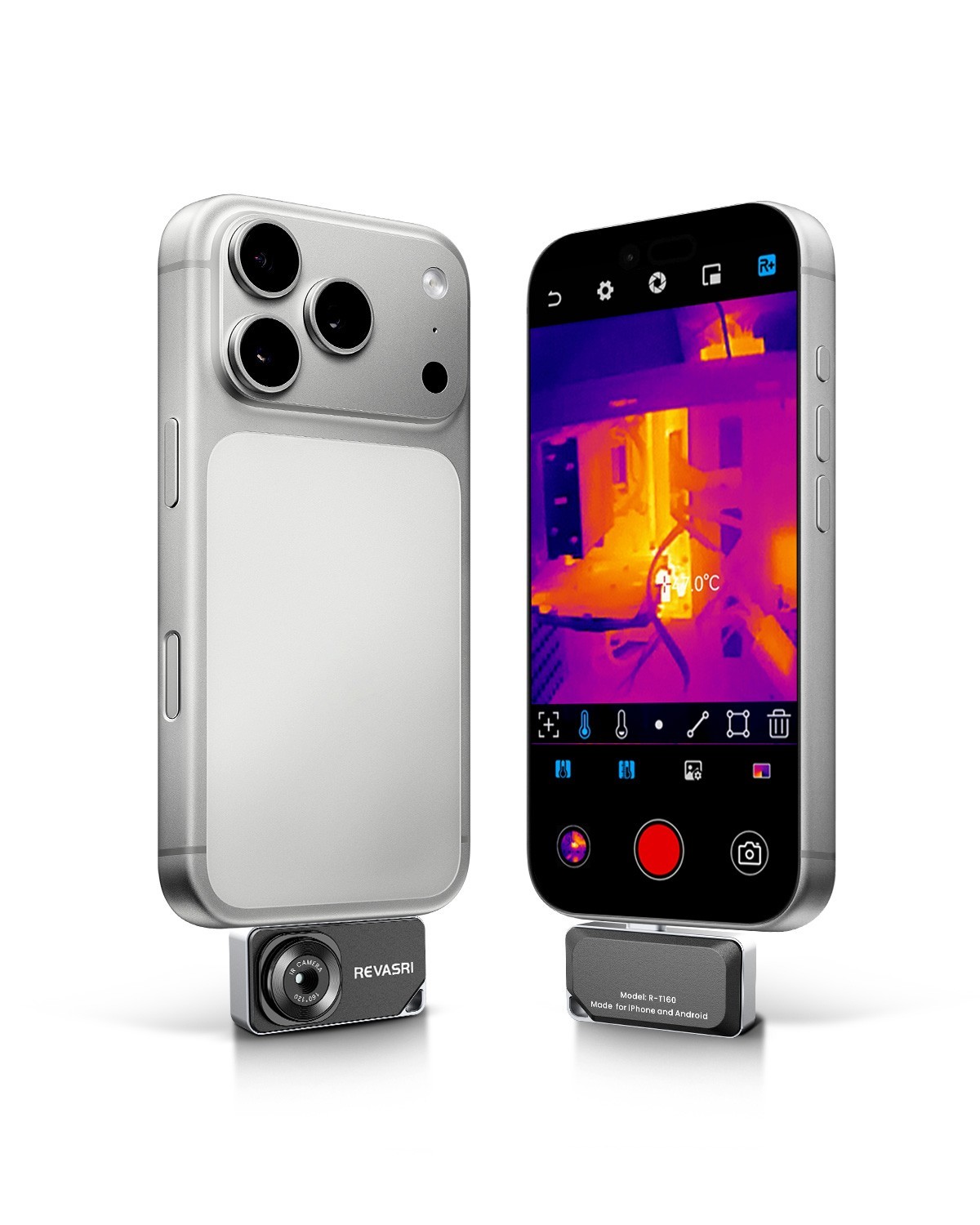 Thermal Camera for iPhone & Android, 320×240 IR Thermal Imager USB-C -4°F~842°F
