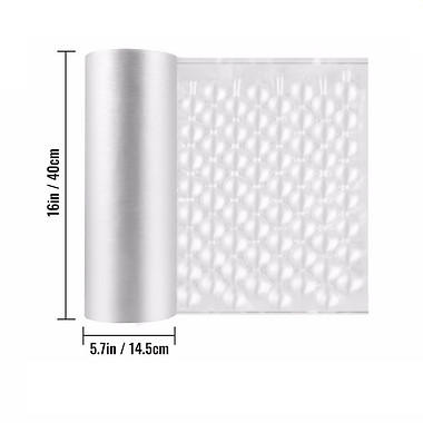 4 Pk 984′ x16″ Air Pillow Film Cushion Machine Small Bubble Package Padding Roll