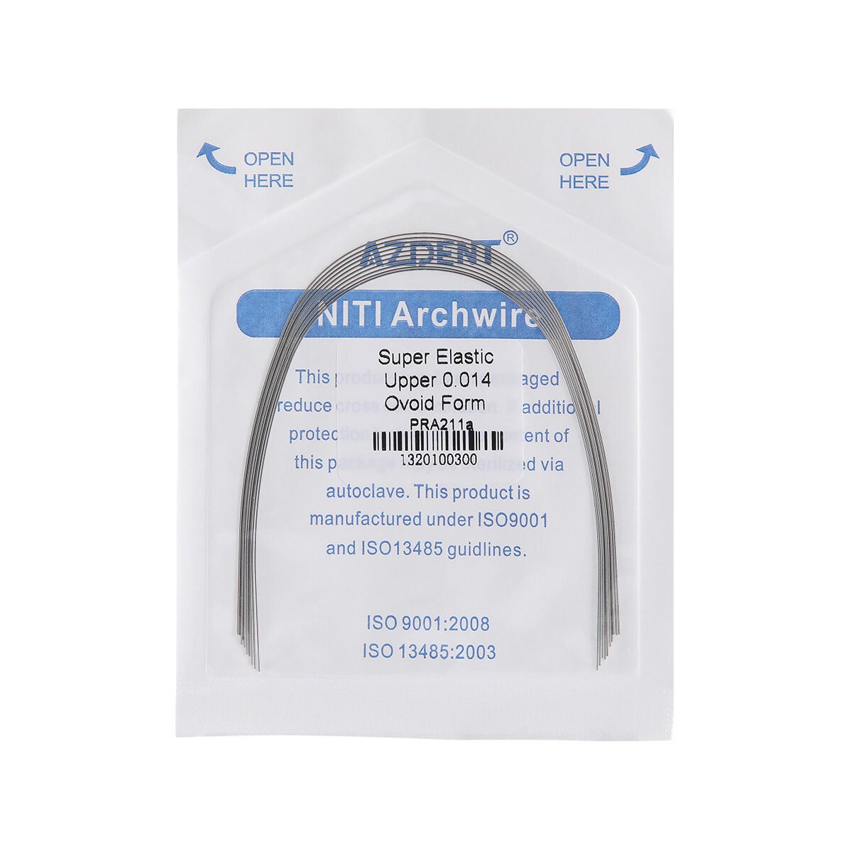 5Packs Dental Orthodontic Arch Wire Super Elastic Niti ROUND 016Lower AZDENT