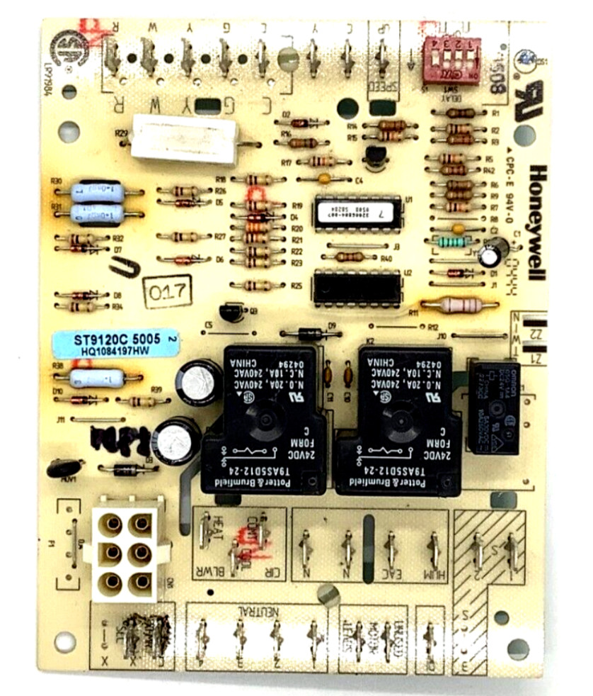 Honeywell ST9120C 5005 HQ1084197HW Furnace Fan Control Board