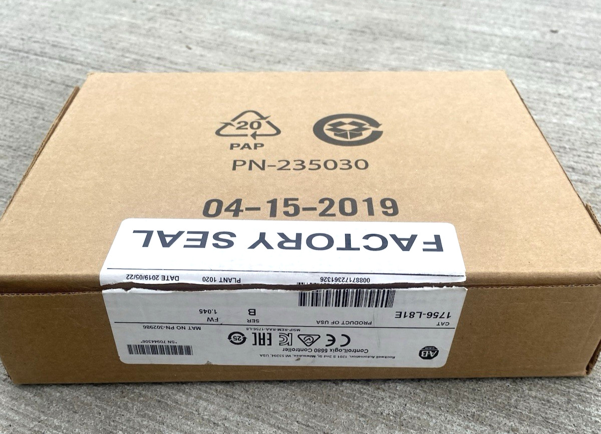 Rockwell PLC 1756-L81E ControlLogix 5580 Controller Processor 1756L81E
