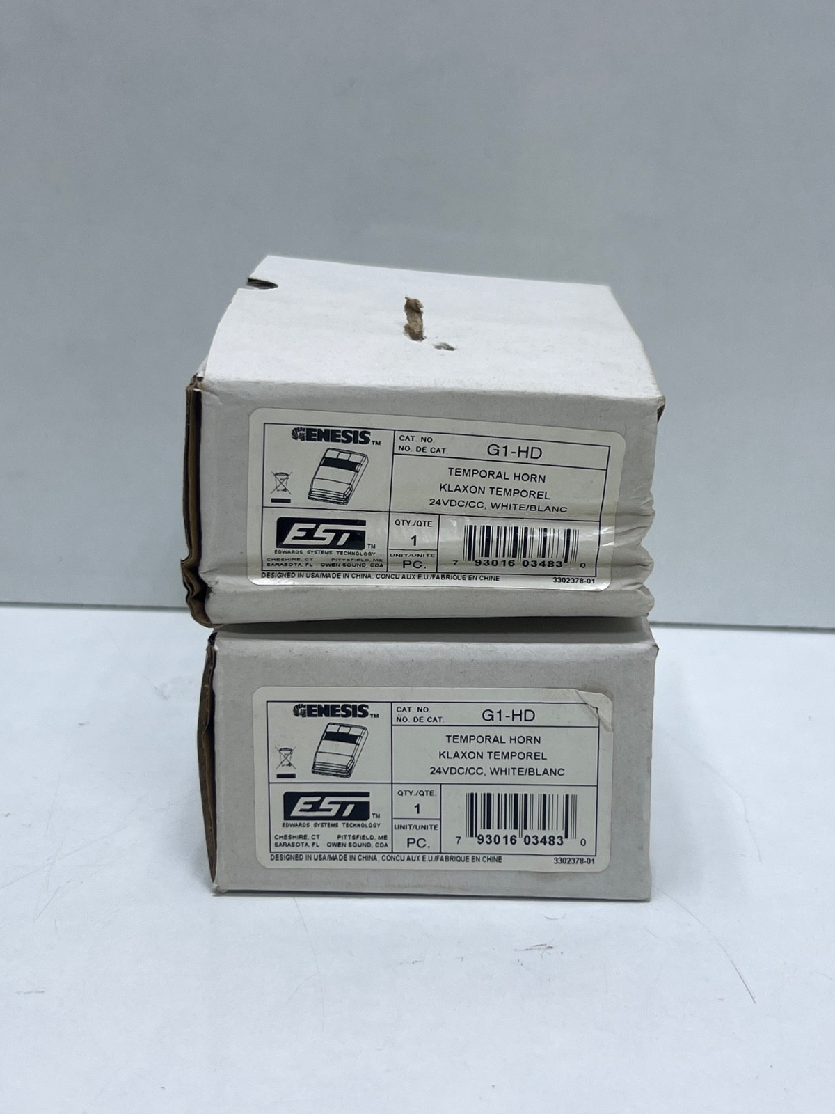 (Lot 2 Pcs) EST EDWARDS G1-HD TEMPORAL HORN WHITE