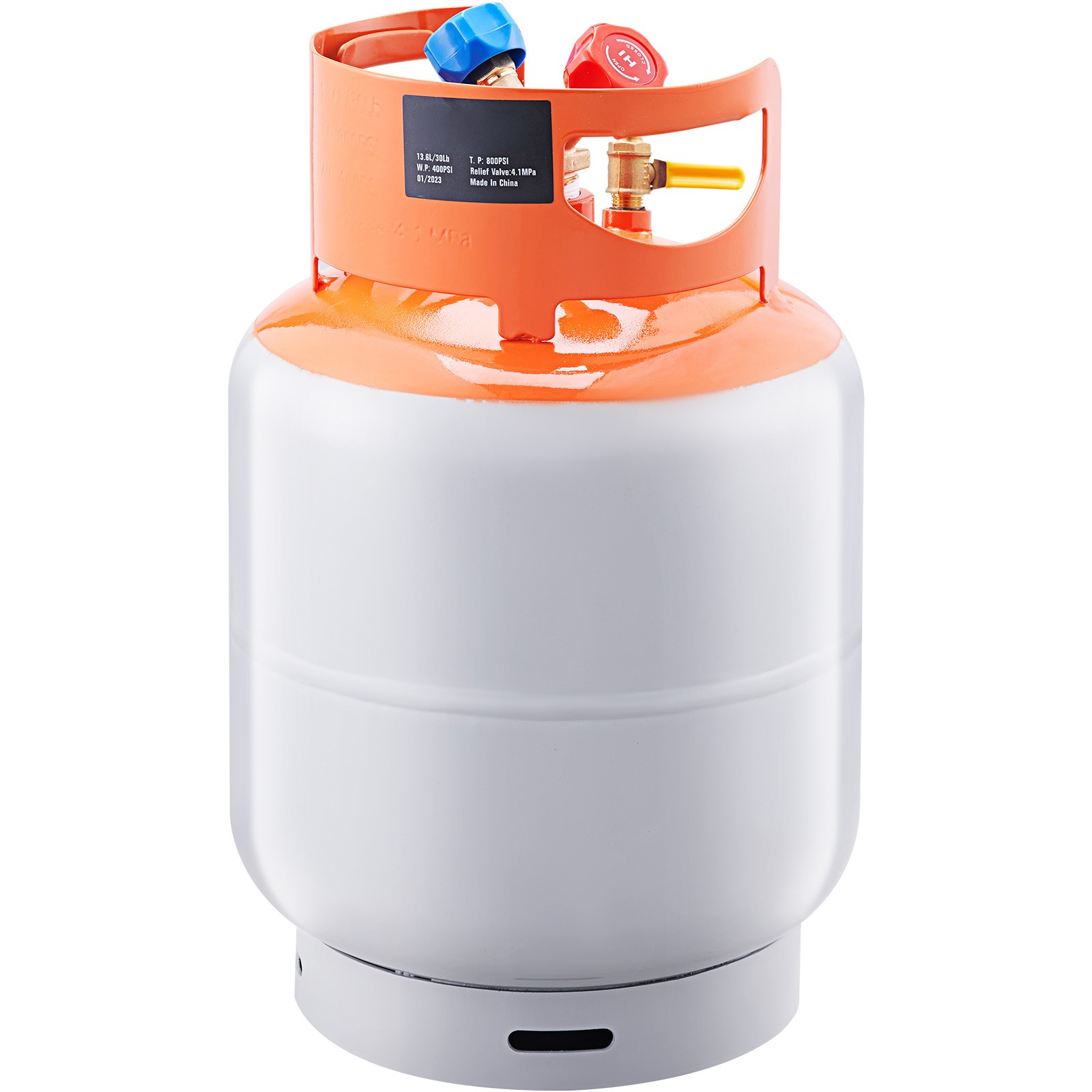 Uimoso Refrigerant Recovery Reclaim 30lb Cylinder Tank 400 PSI Liquid Rated Y