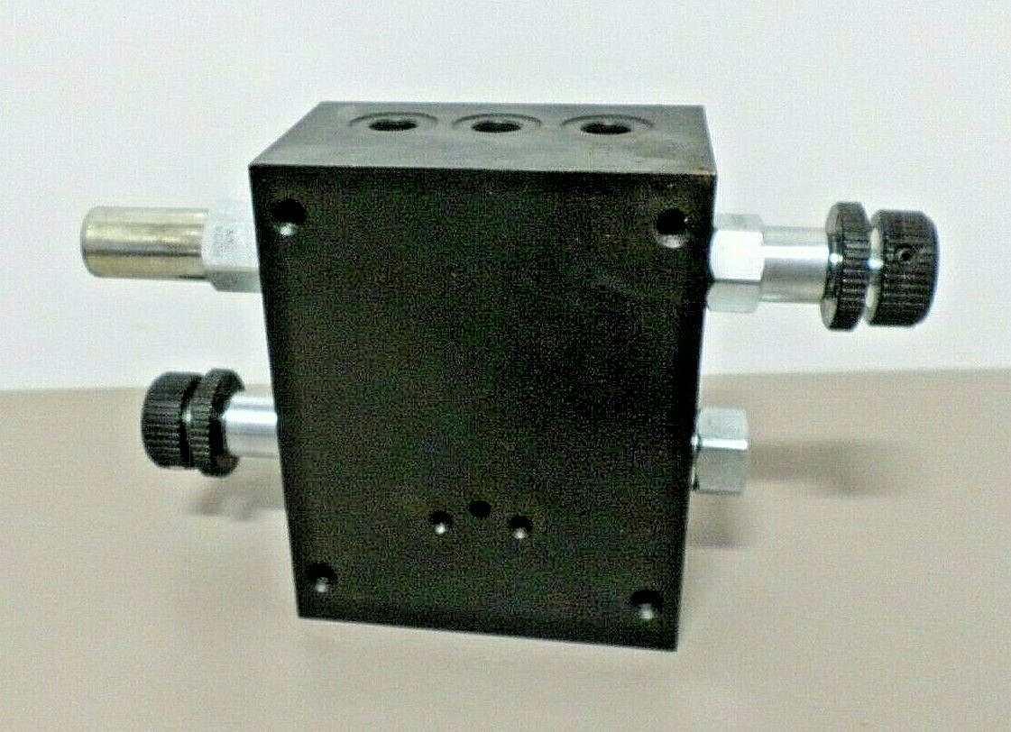 Sun Hydraulics 9608 26A J03 Manifold Block with Relief, Dump and Shut Off Valves
