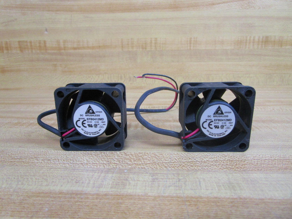 Delta Electronics EFB0412MD DC Brushless Fan (Pack of 2)