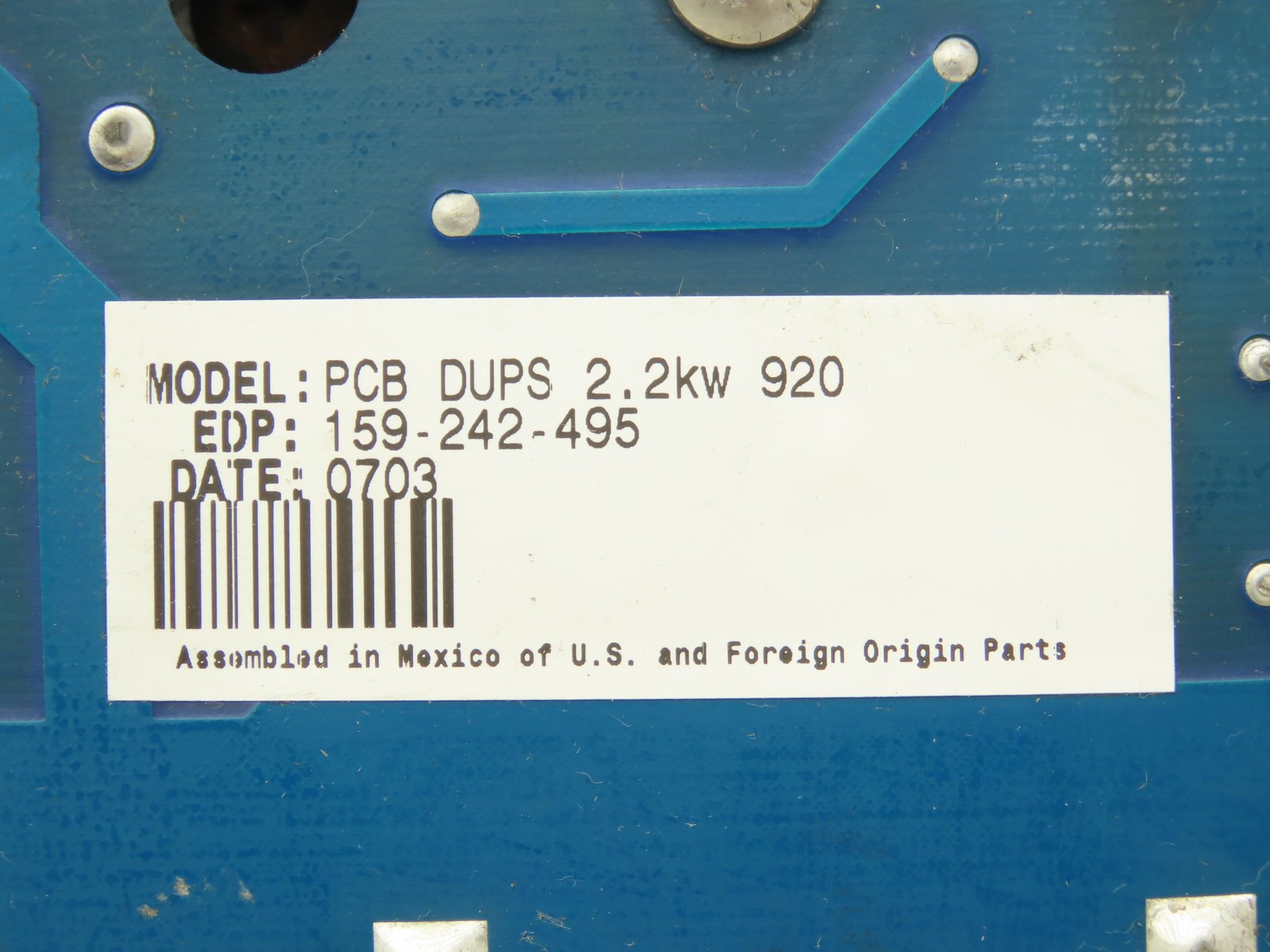 Branson Ultrasonics 100-244-100 2KW 922 Driver Board Converter Circuit Board