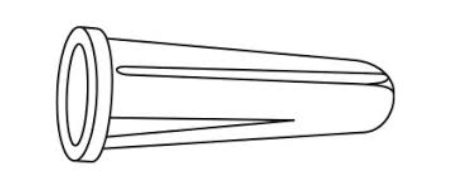 Conical Plastic Anchors Blue 3/4″, 7/8″, 1″ and 1-3/8″, Made In USA