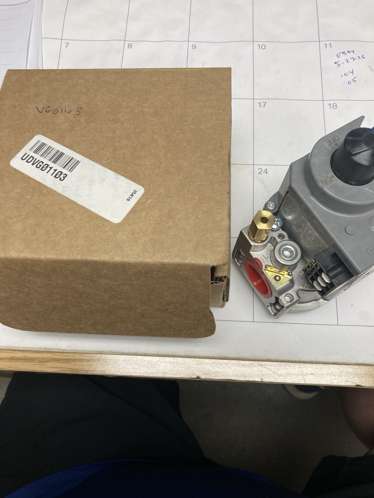 Utica-dunkirk Vg01103 Gas Valve Genuine OEM