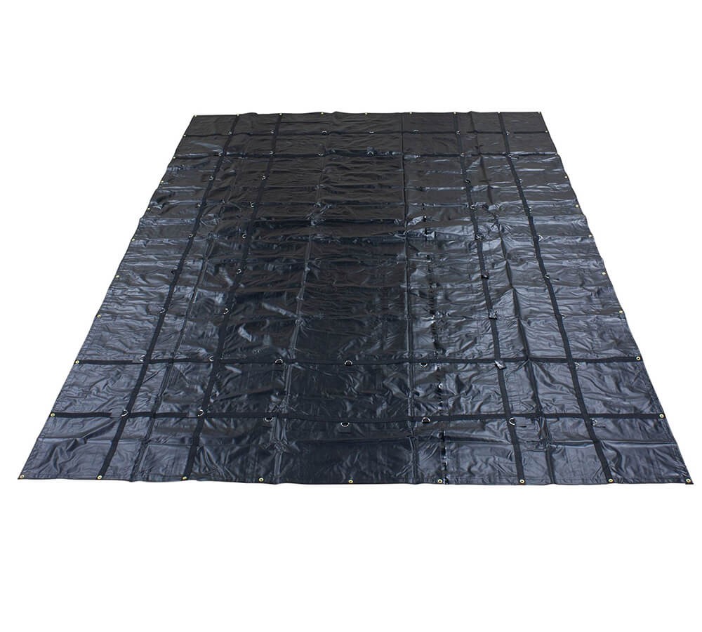 2 Pk 12’x16′ Heavy Duty Smoke Tarp for Flatbed Truck 18 Oz Vinyl Load Coverin…