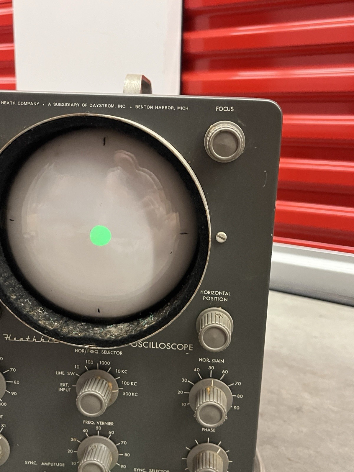 Vintage Heathkit Laboratory Oscilloscope Model O-11 Daystrom Tested Powers On