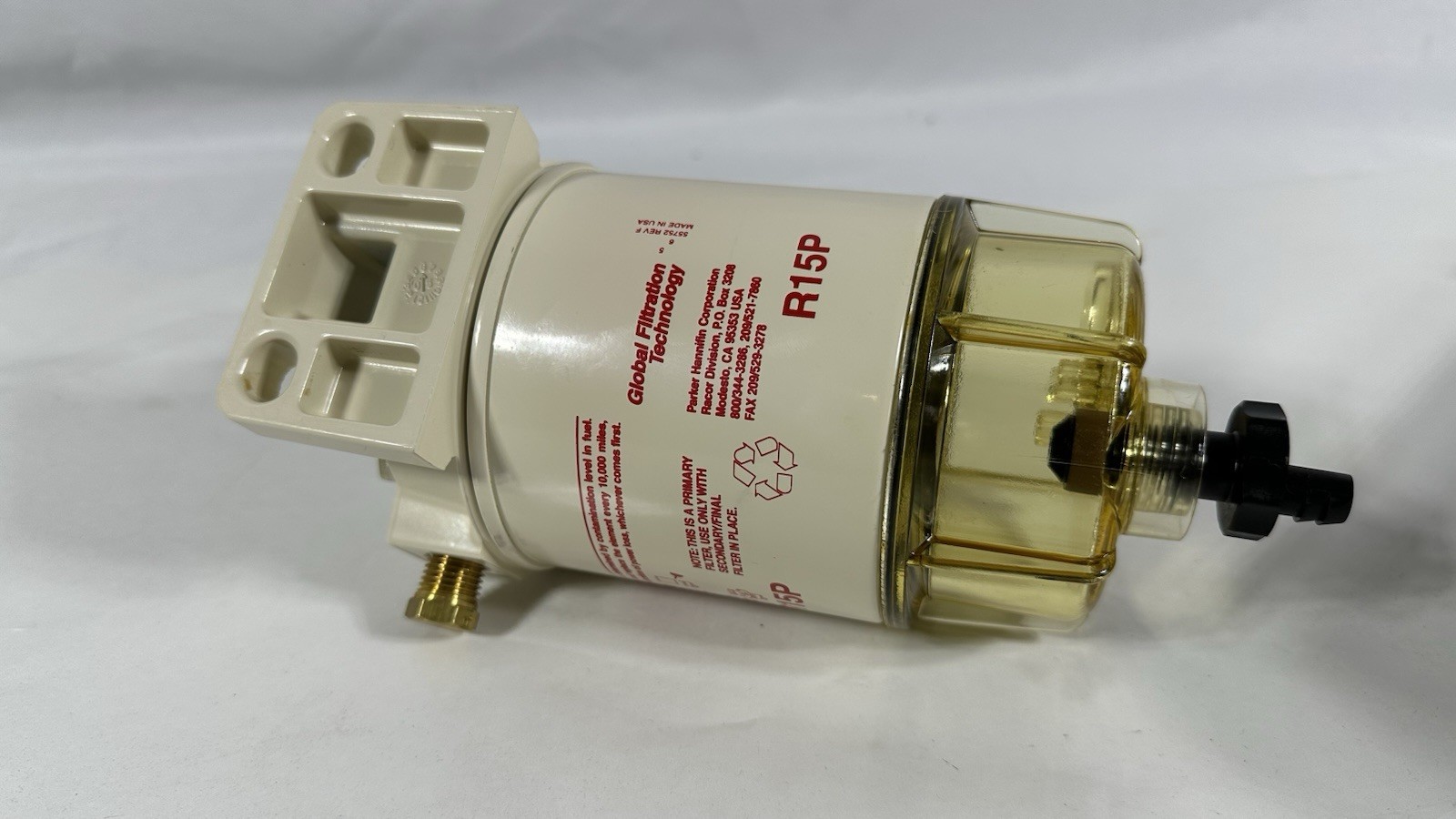 Racor 215R30 200R Fuel Filter Water Separator Housing Assembly R15P New OEM