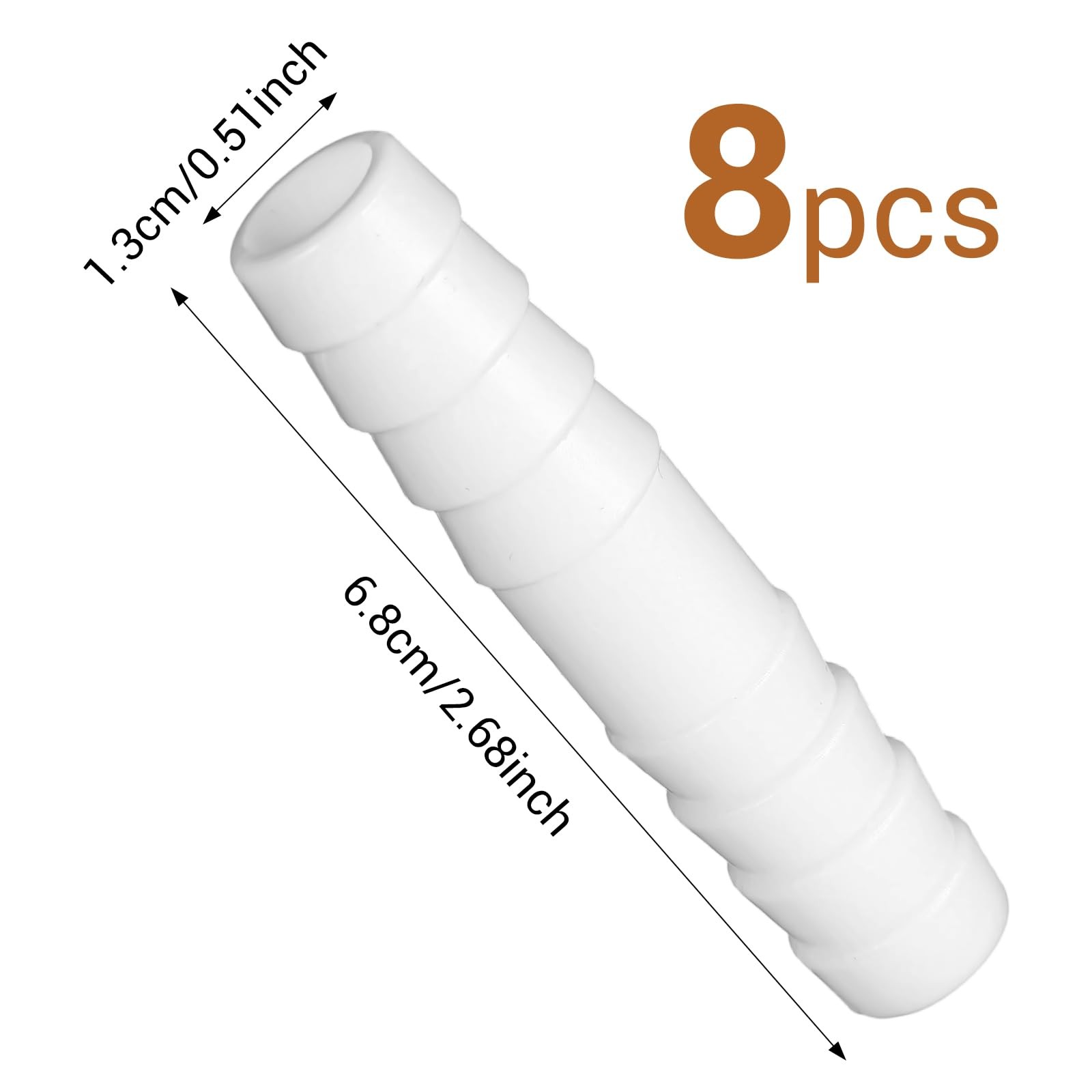 1/2×1/2 Inch Hose Repair Kit Plastic Barb Fittings Barbed Splicer Mender