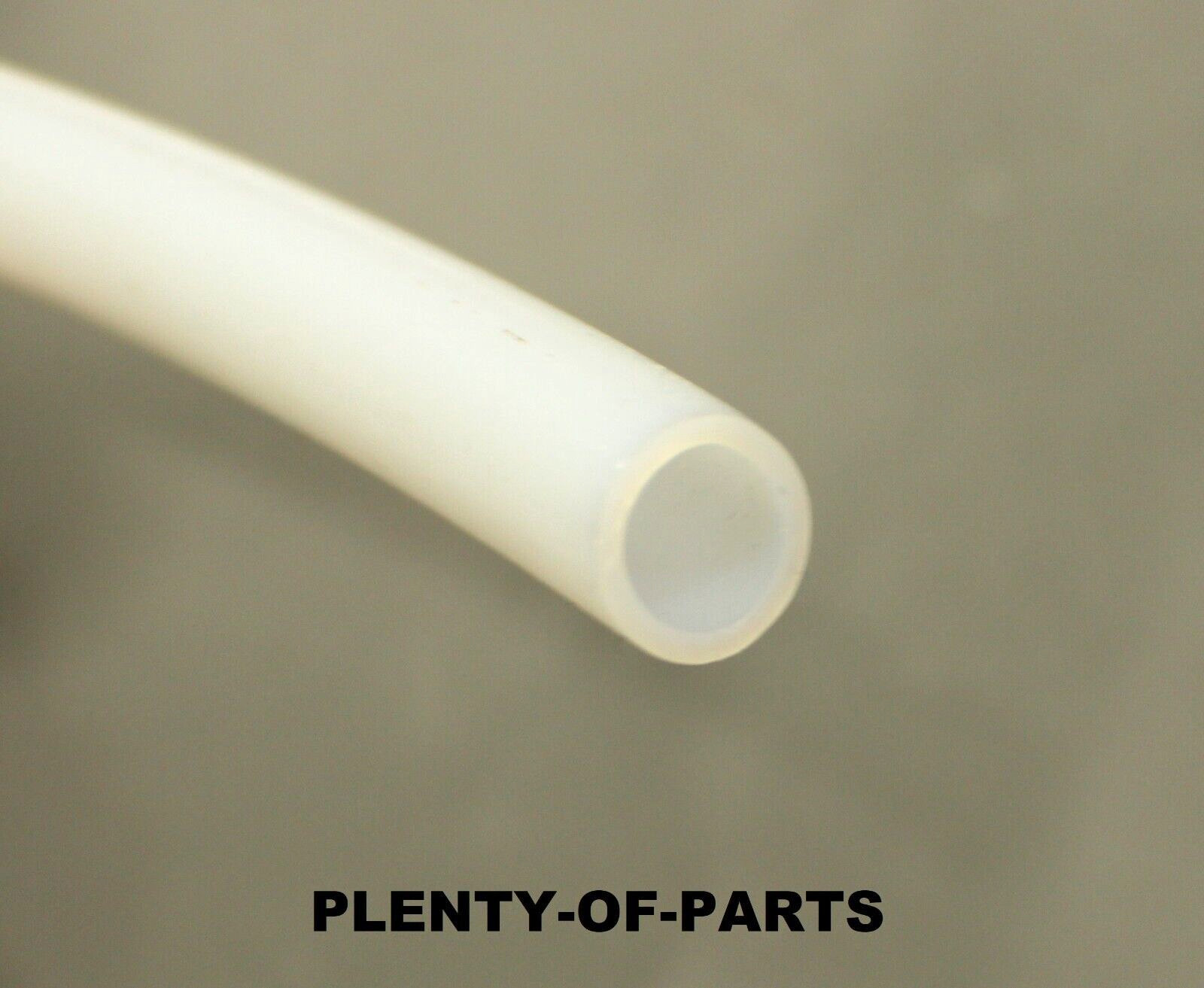 PTFE Polytetrafluoroethylene Tubing 1/2″ OD x 3/8″ ID White Hose Sold Per Ft.