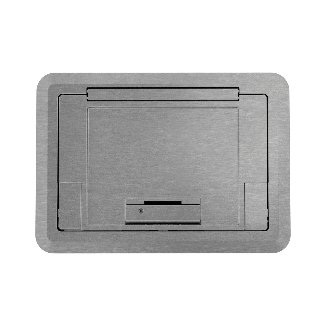 LEGRAND EFB45CTCAA Evo Floor Box Flush Electrical Outlet Cover Brushed Aluminum