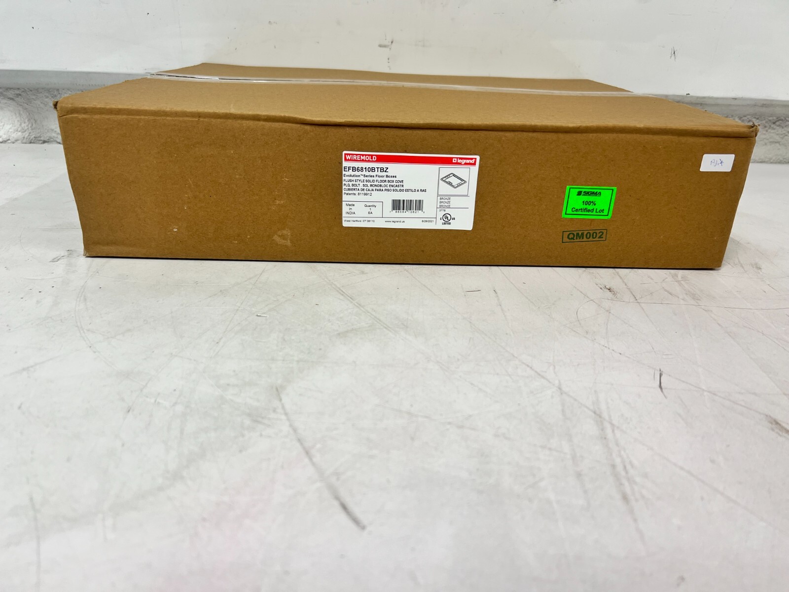 Legrand Evolution EFB6, EFB8, EFB10 Floor Box Flush Style Cover w/ Solid Lid