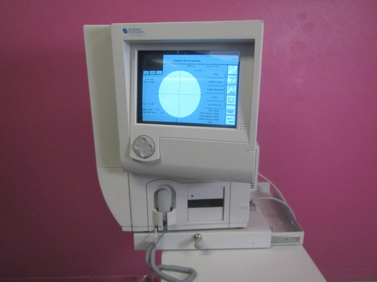 Zeiss Humphrey HFA II 745 Ophthalmic Visual Field Analyzer w/ Printer & Table