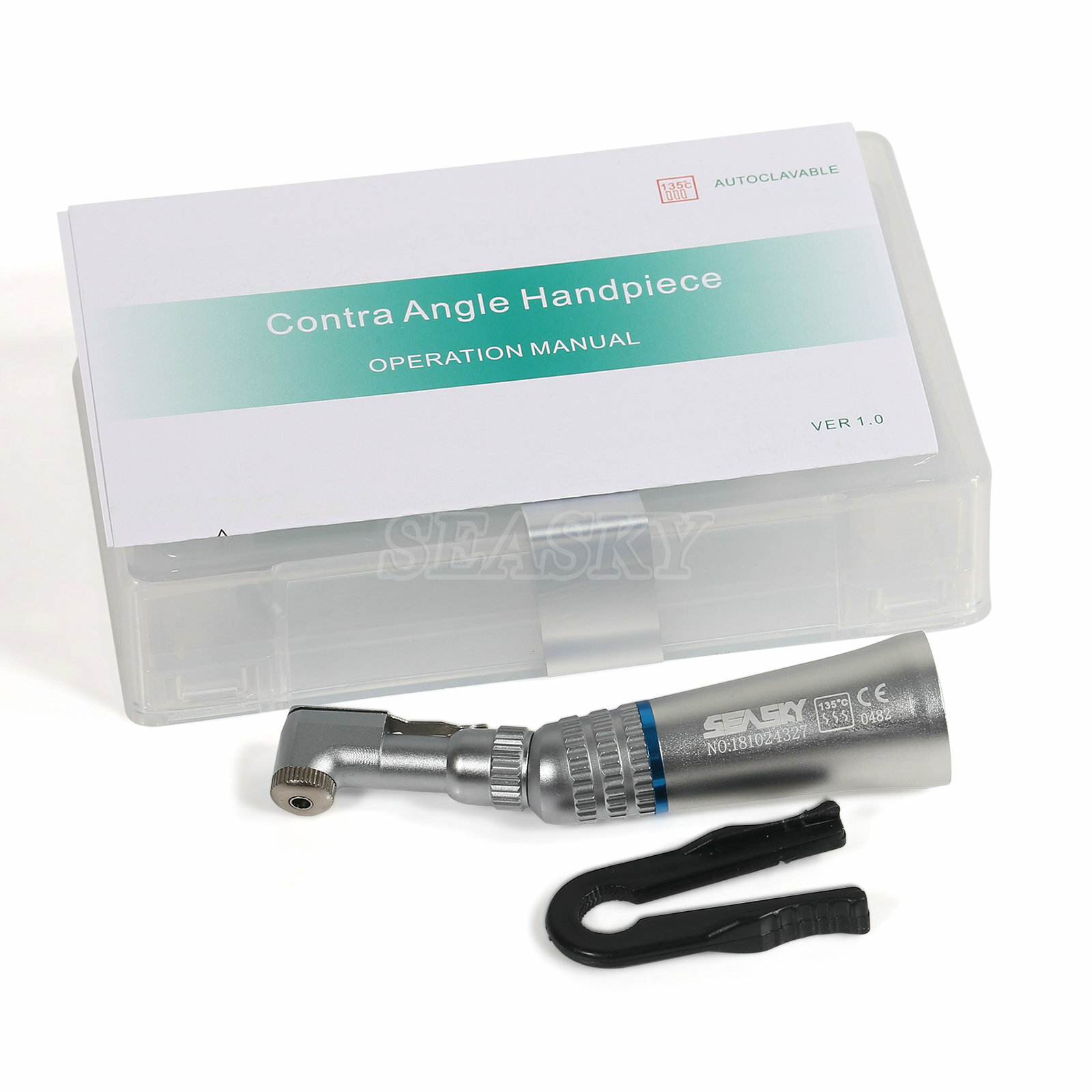Dental Low Speed Handpiece E-Type Latch Contra Angle Handpiece CA 2.35mm SEASKY