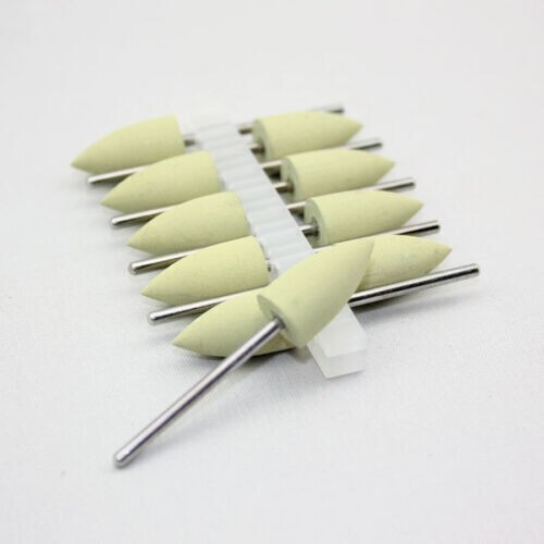 50 Pcs Dental Lab Silicone Rubber Polishers Diamond Polishing Burs 2.35 mm