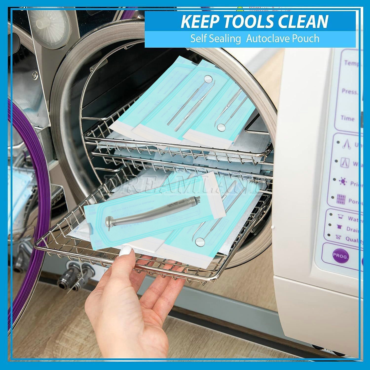 Sterilization Pouches – Self-Sealing Autoclave Bags for Medical, Dental, Tattoo