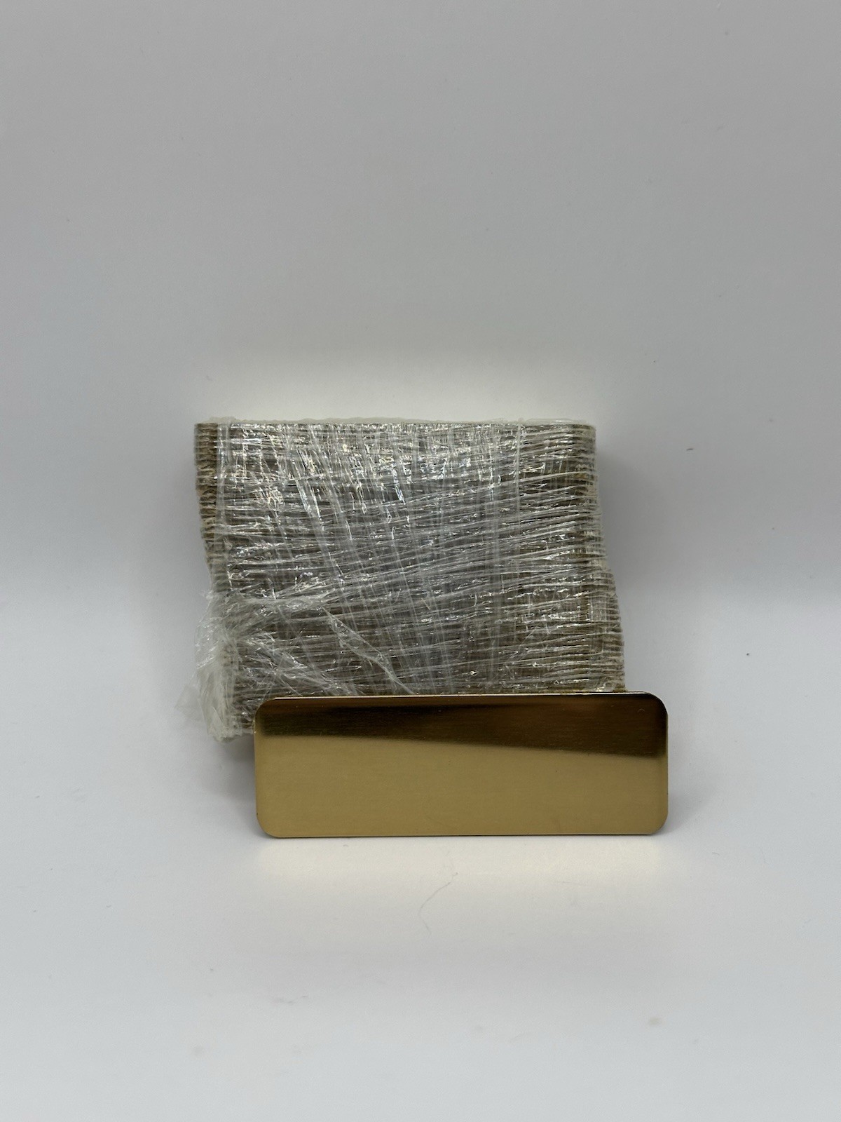7/8in x 2 1/2in Blank Brass Engraving Plates 50 Pieces