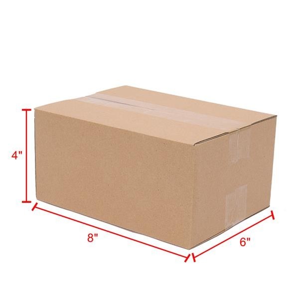 100 8x6x4 Cardboard Paper Boxes Mailing Packing Shipping Box Corrugated…