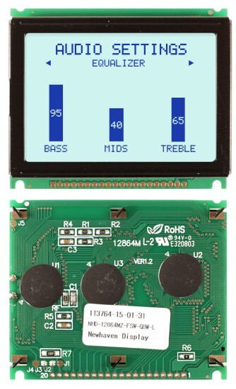 Newhaven Display NHD-12864MZ-FSW-GBW-L LCD Graphic Display – 128 x 64 Pixels …