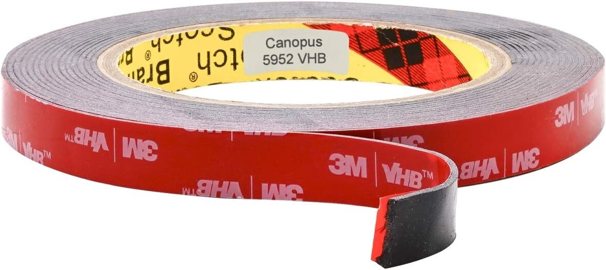 3M VHB Heavy Duty Mounting Tape 5952, 0.5″ width x 5yd length