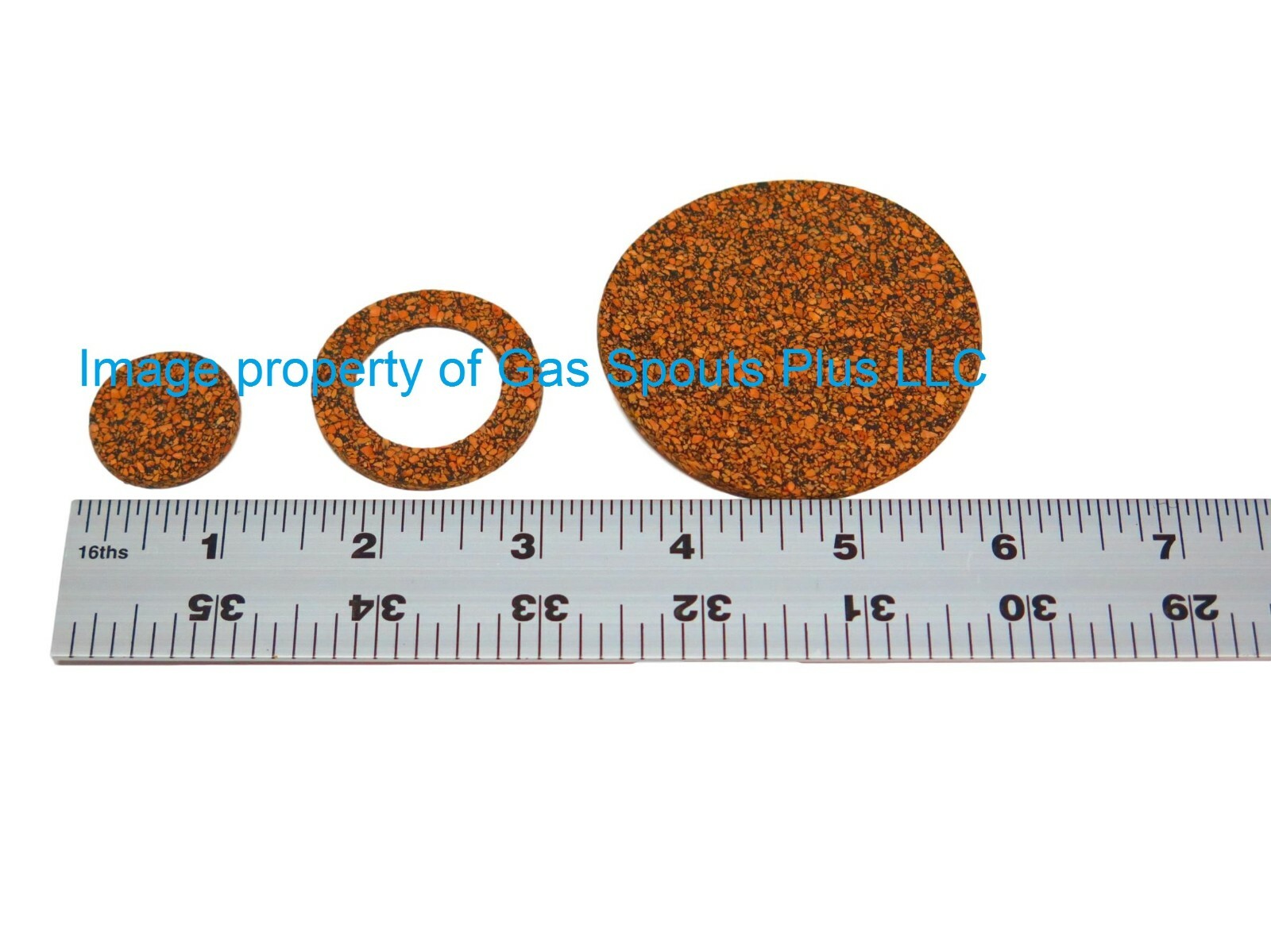 EAGLE Gas Can CORK GASKET SET “Old School” 1″ + 1-1/2″ + 2-1/2″ Outer Dimensions