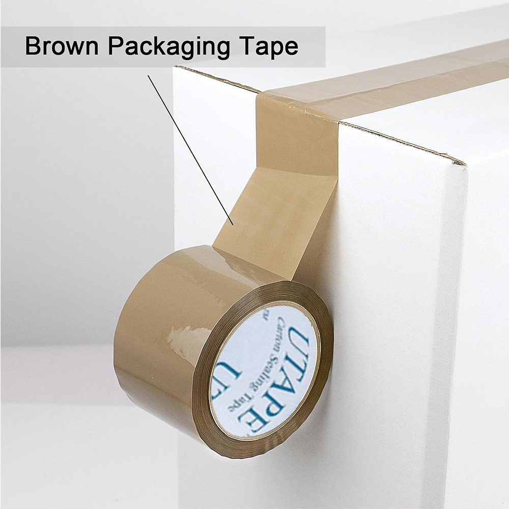 3″x 330’/110YDS PACKING TAPE SHIPPING ADHESIVE TAPE CARTON SEALING TAPE TAN 6 Pk