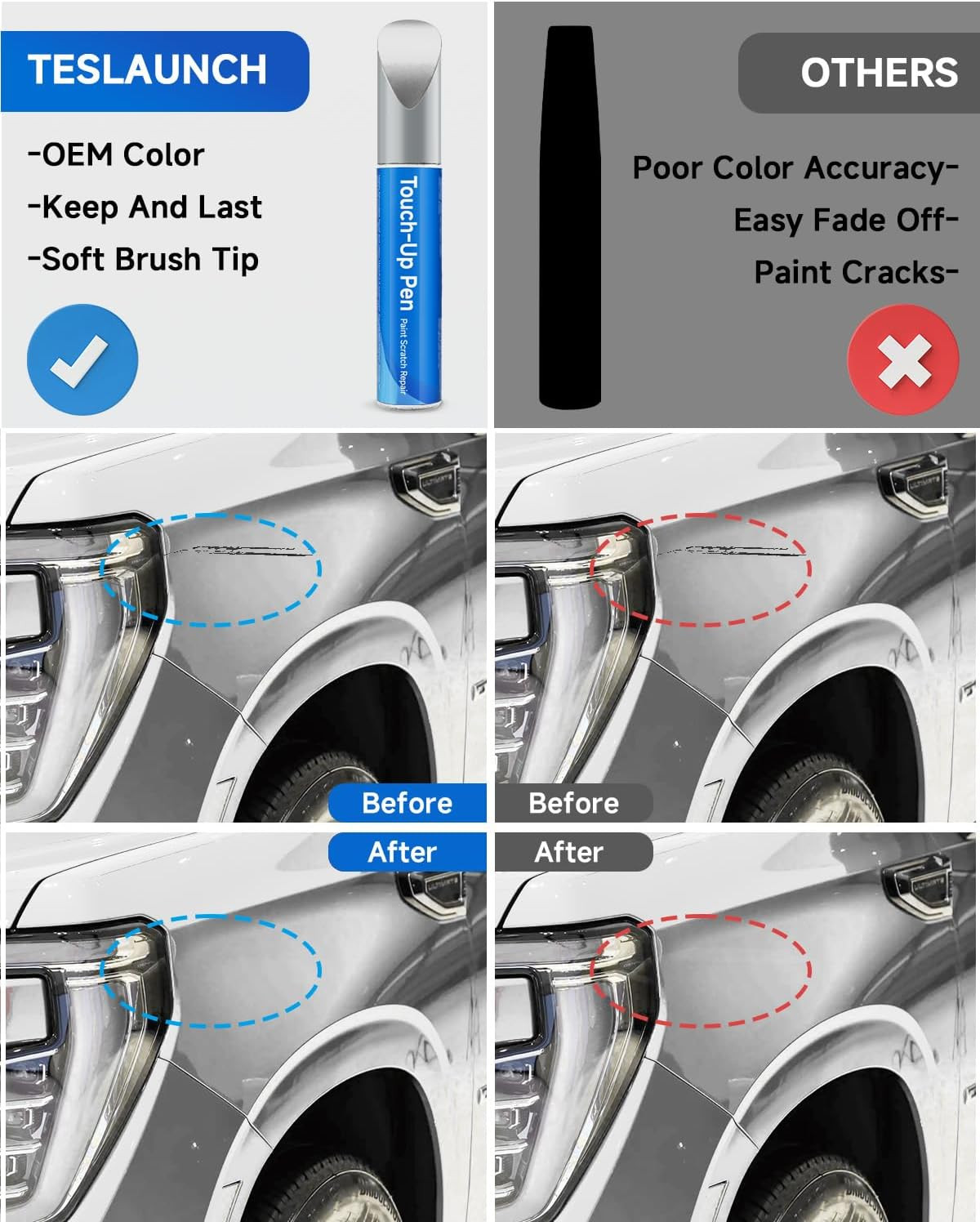 Silver Ice/Quicksilver/Switchblade Silver Metallic GAN/WA636R/WA8636/17 Touch up